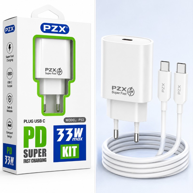 PZX P53 PD 33W Super Fast Charging Kit