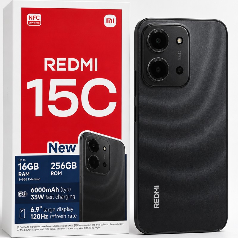 XiaomiRedmi 15C (8GB RAM + 256GB Storage